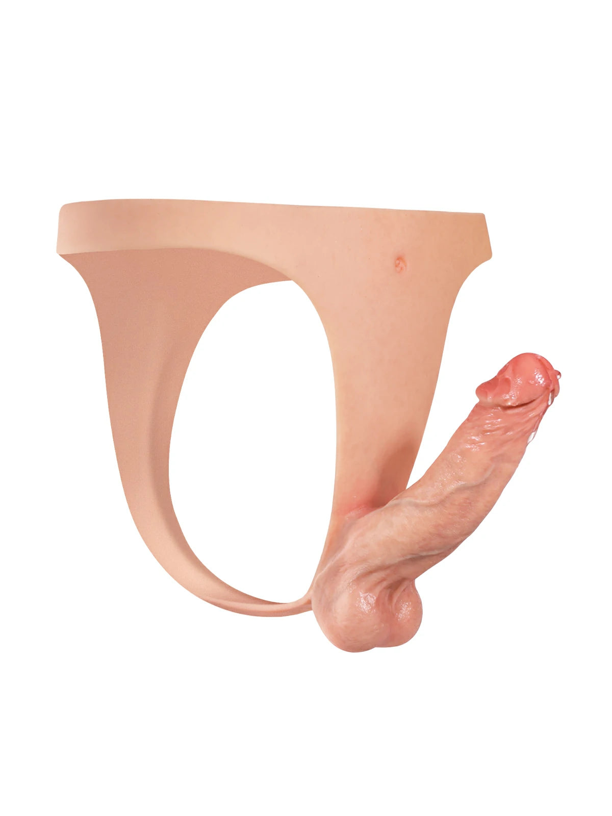 Nick 6.3" x 1.6" Lightweight Strap-On Realistic Dildo with Slim Strap & Moving Balls