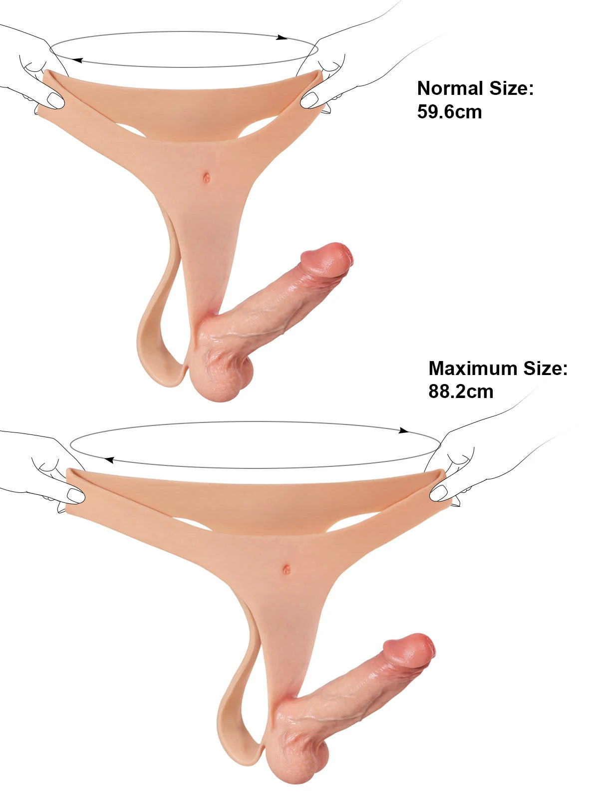 Nick 6.3" x 1.6" Lightweight Strap-On Realistic Dildo with Slim Strap & Moving Balls