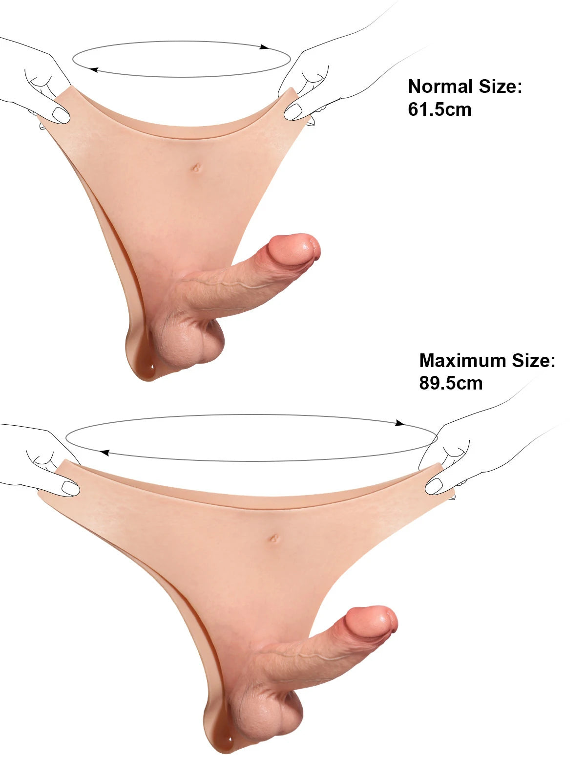 Oscar | 6.8" x 1.7" Wearable Strap-On Realistic Dildo with Adjustable Waist & Moving Balls