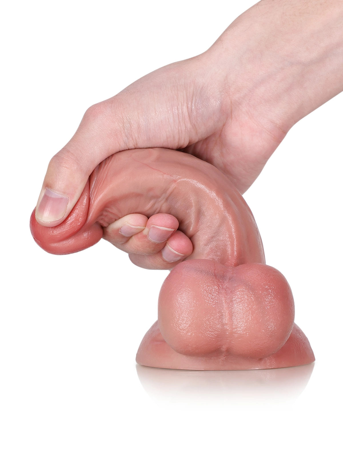 Beacher 6.7" x 1.5" Beginner-Friendly Realistic Silicone Dildo with Pronounced Veins