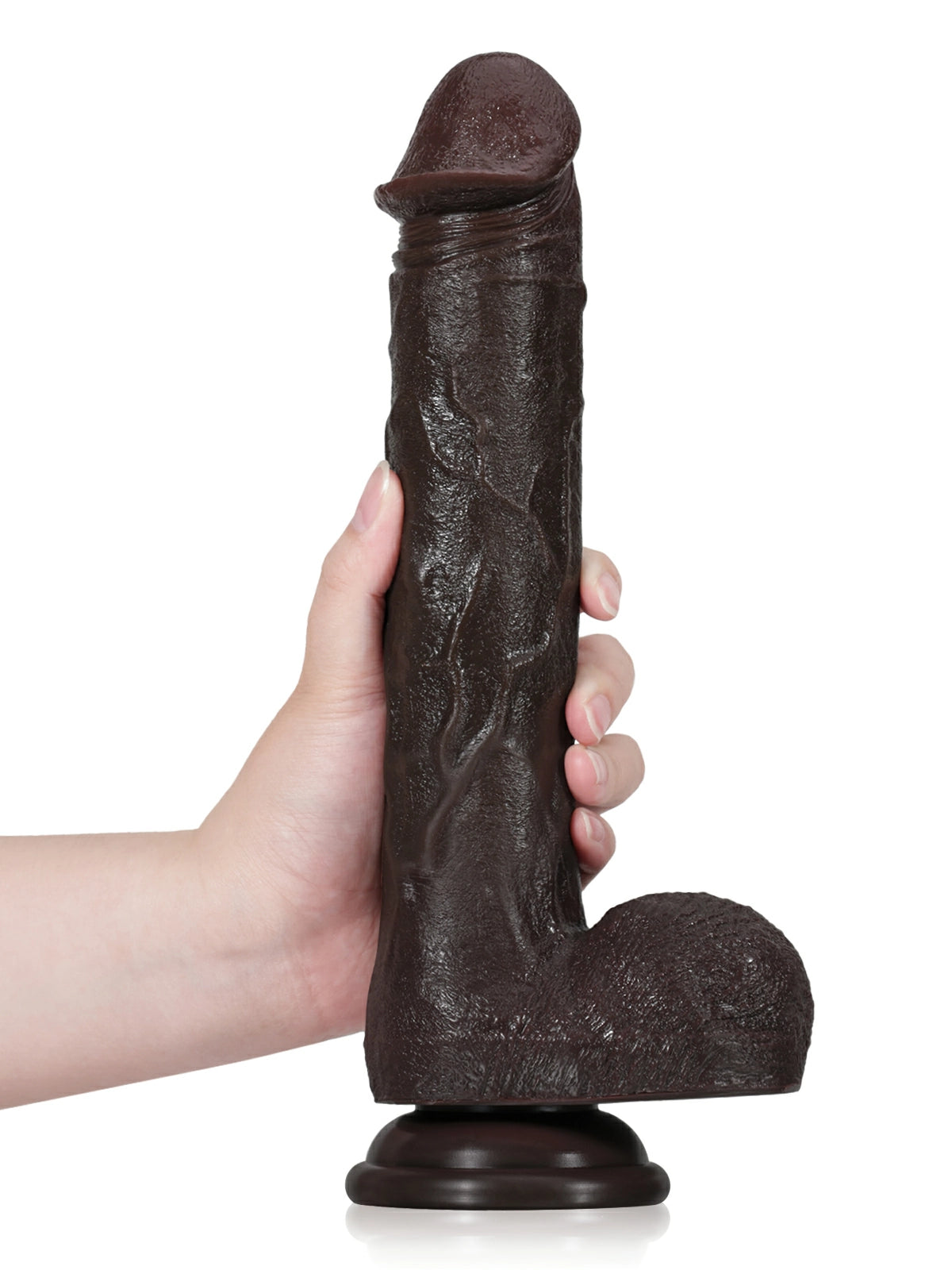 Becker | 11.2" x 1.8" Black Thrusting  Realistic Silicone Dildo with 7 Modes & Remote