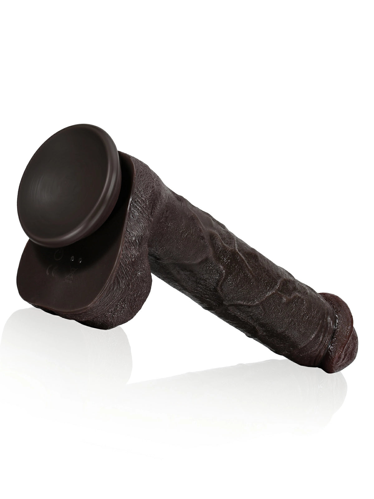 Becker | 11.2" x 1.8" Black Thrusting  Realistic Silicone Dildo with 7 Modes & Remote