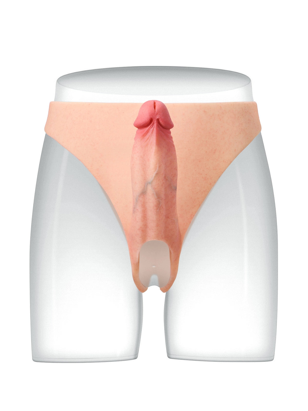 Daenerys | 7.9" x 2.2" Firm Hollow Strap-On with Raised Underside & Adjustable Strap