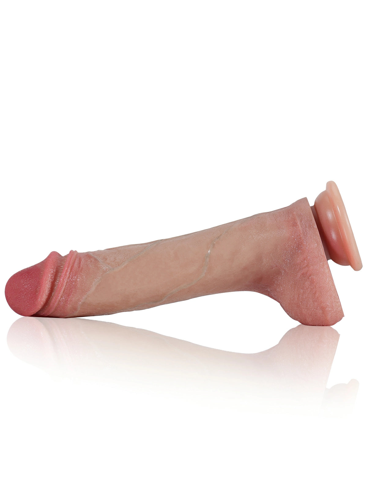 Damien | 8.6" x 1.8" Thrusting Vibrating Realistic Silicone Dildo with Sliding Skin