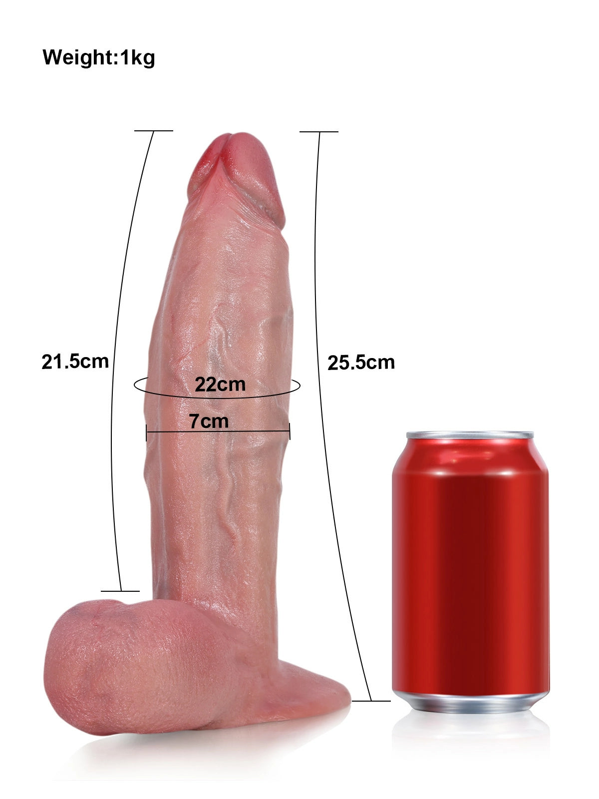Dragon | 9.3" x 2.4" Thick Realistic Silicone Dildo, Vac-U-Lock Compatible