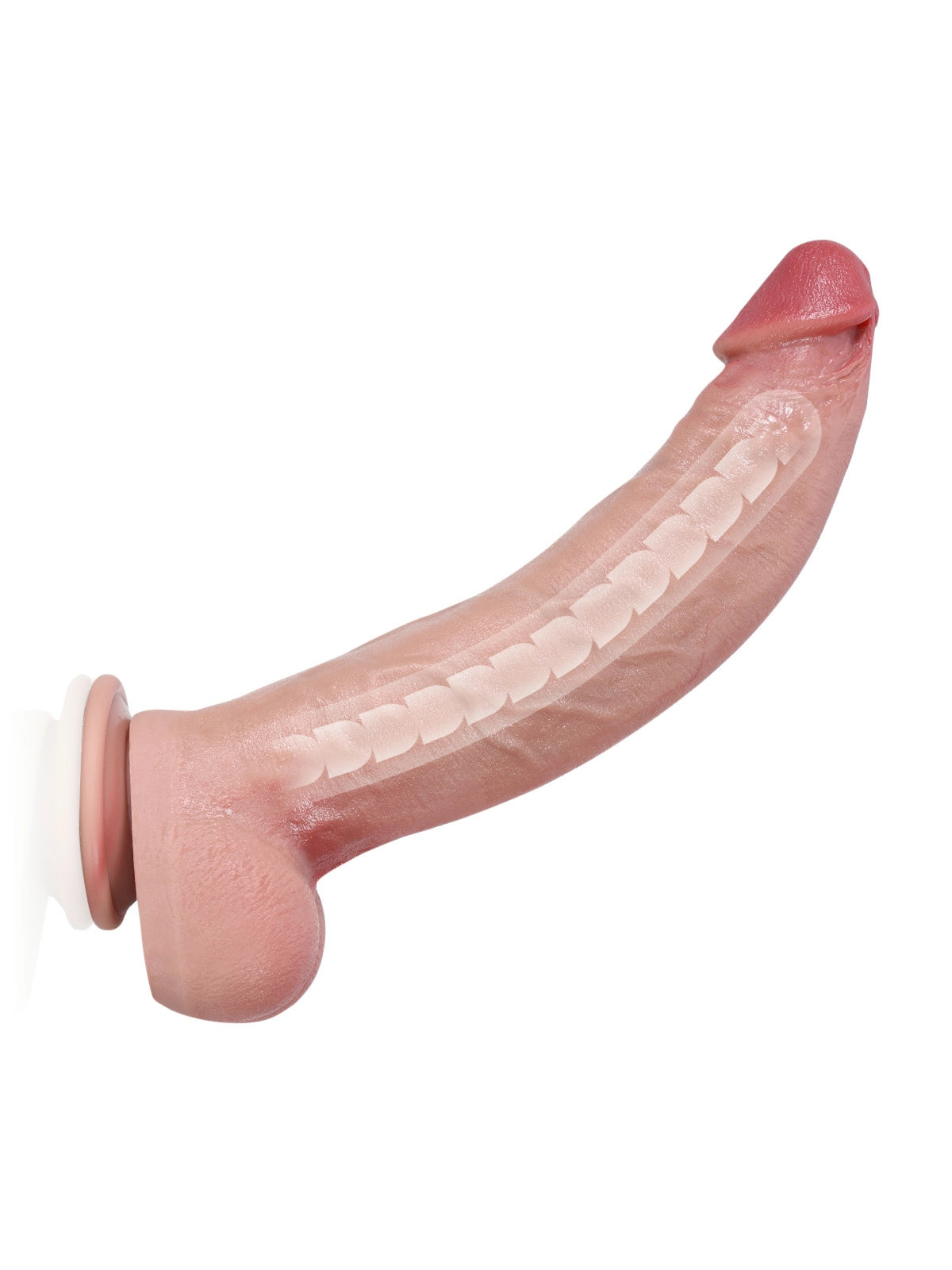 Farid | 12.2" x 2.4" Curved Realistic Silicone Dildo with Bendable Metal Core