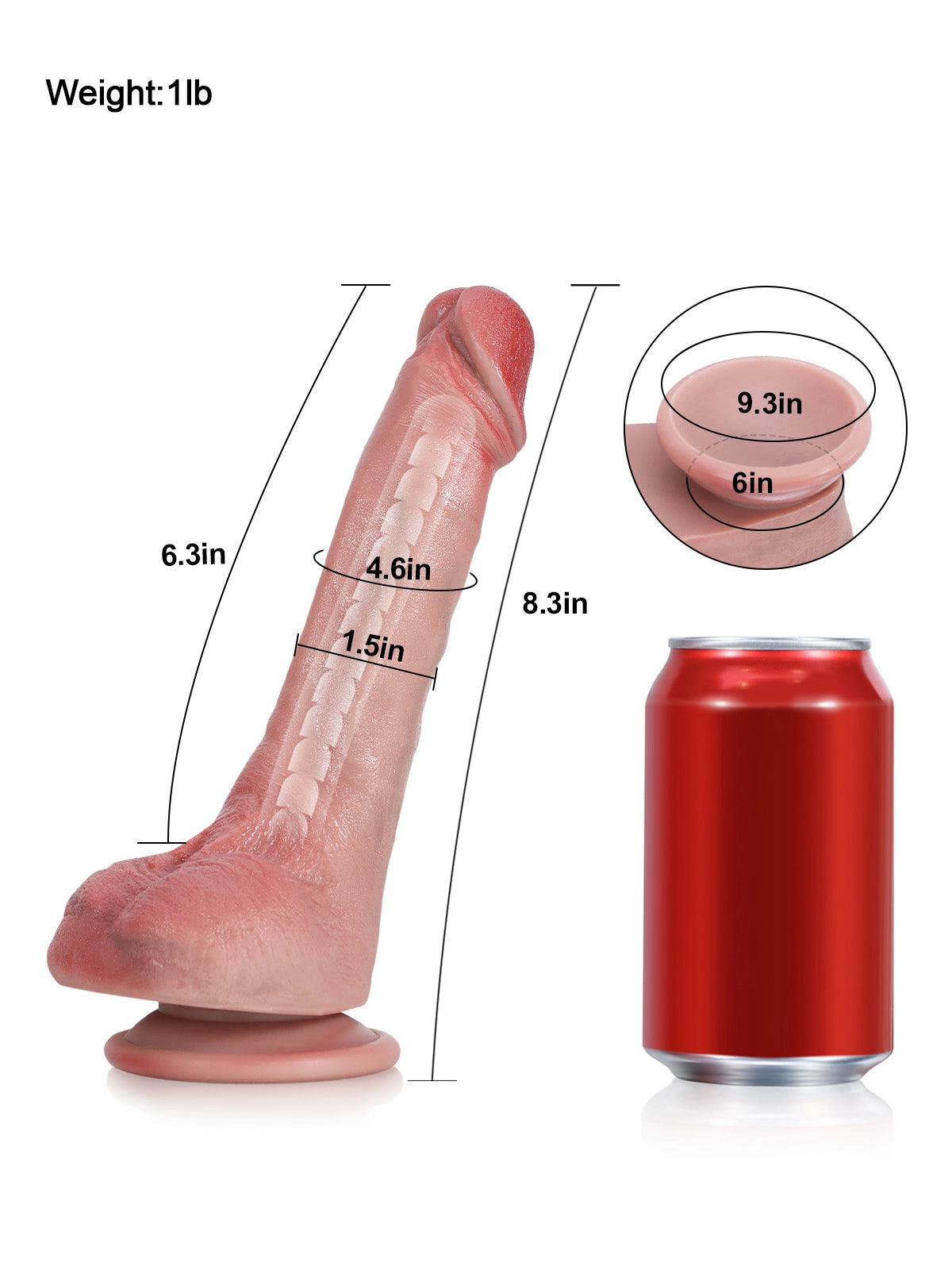Jodie | 8.3" x 1.5" Beginner-Friendly Realistic Silicone Dildo with Bendable Metal Core