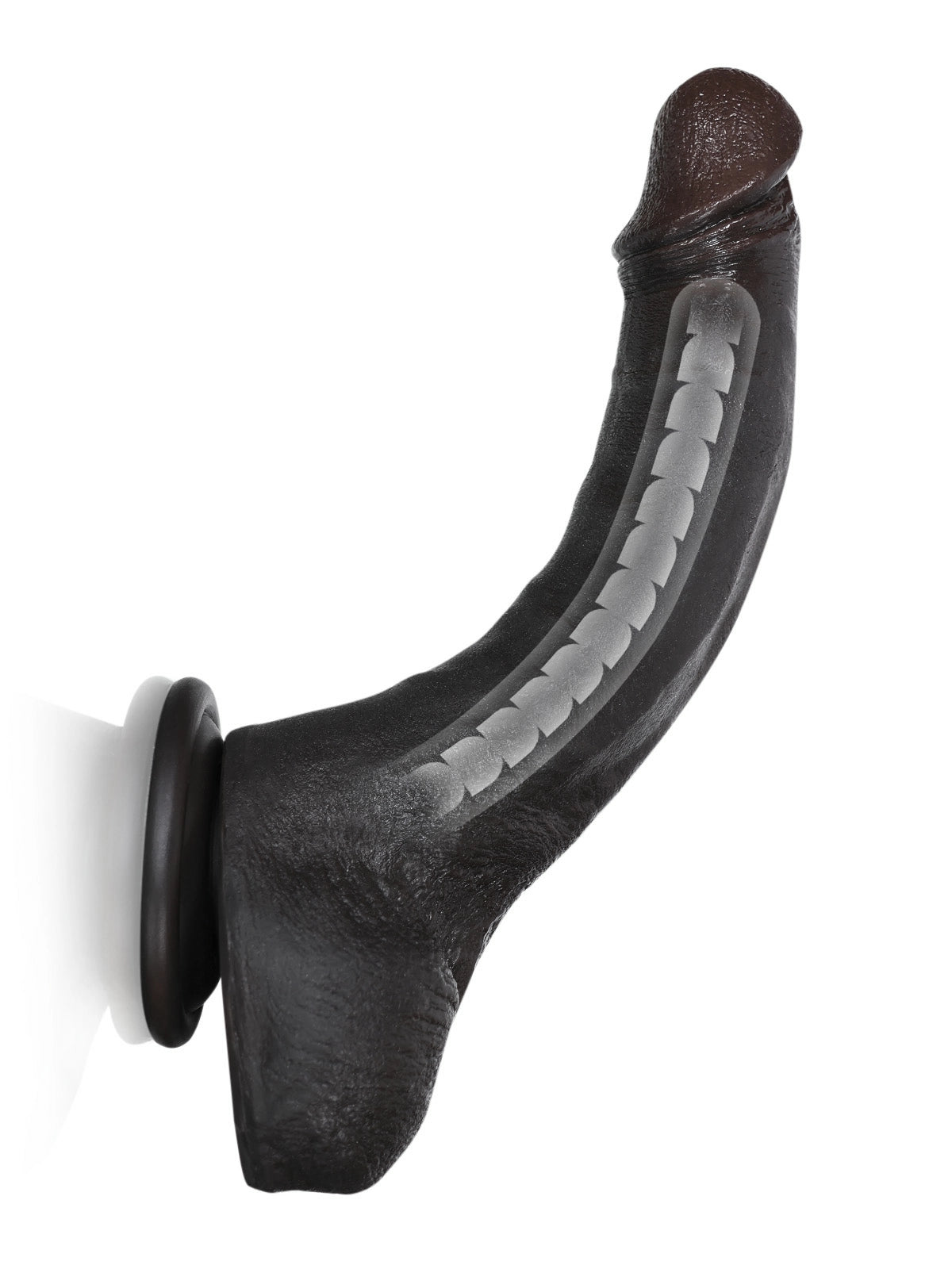 Jodie | 8.3" x 1.5" Slim Black Realistic Silicone Dildo with Bendable Metal Core