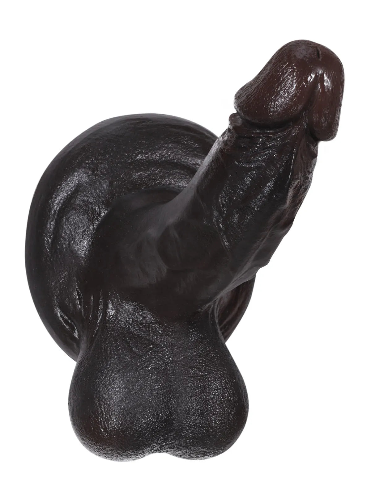 John 8.3" x 1.9" Realistic Black Silicone Dildo with Large Suction Base