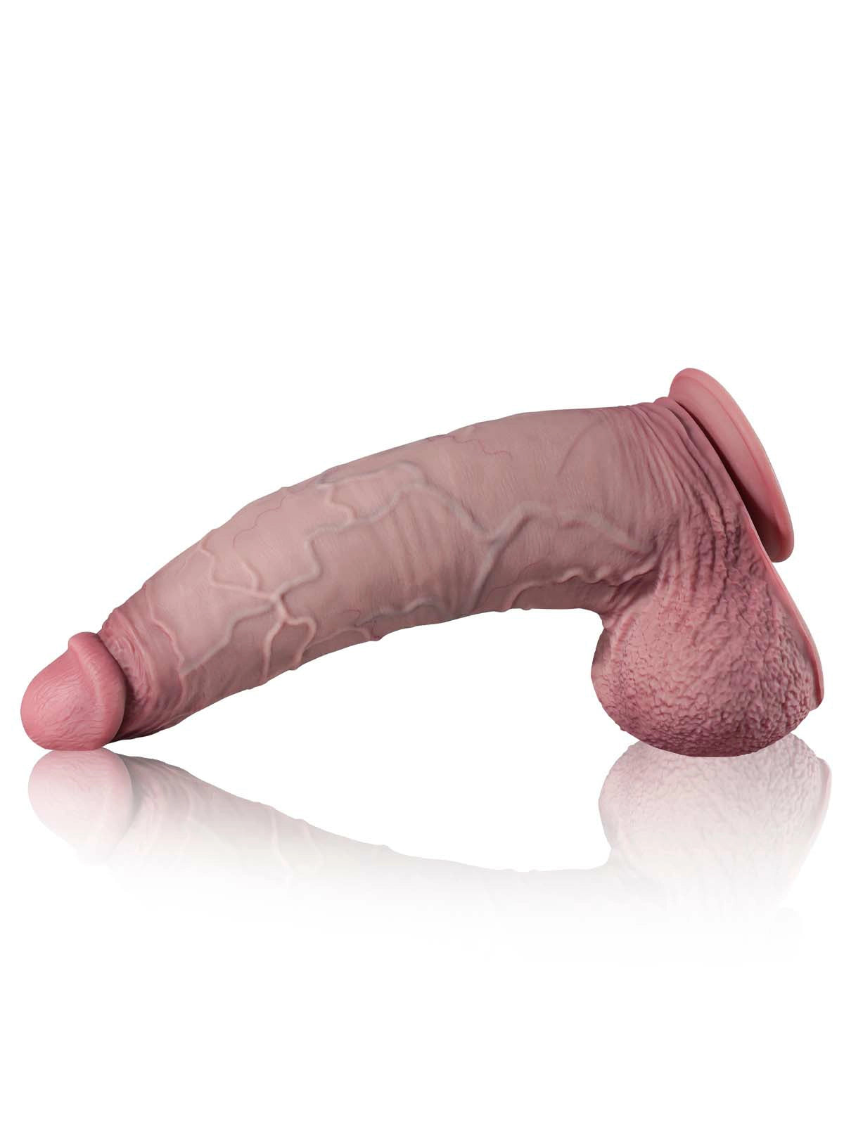 Raptor 16" x 3.7" Our Largest Realistic Silicone Anal Dildo, for Advanced Users Only