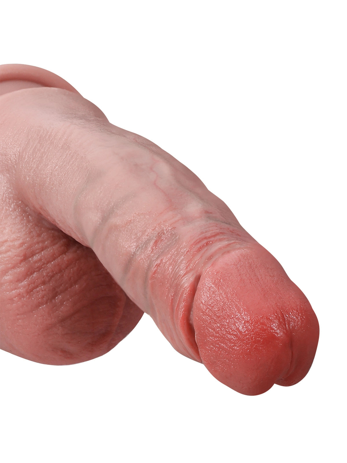 Reece 7.6" x 2" Realistic G-Spot Silicone Dildo with Curved Shaft