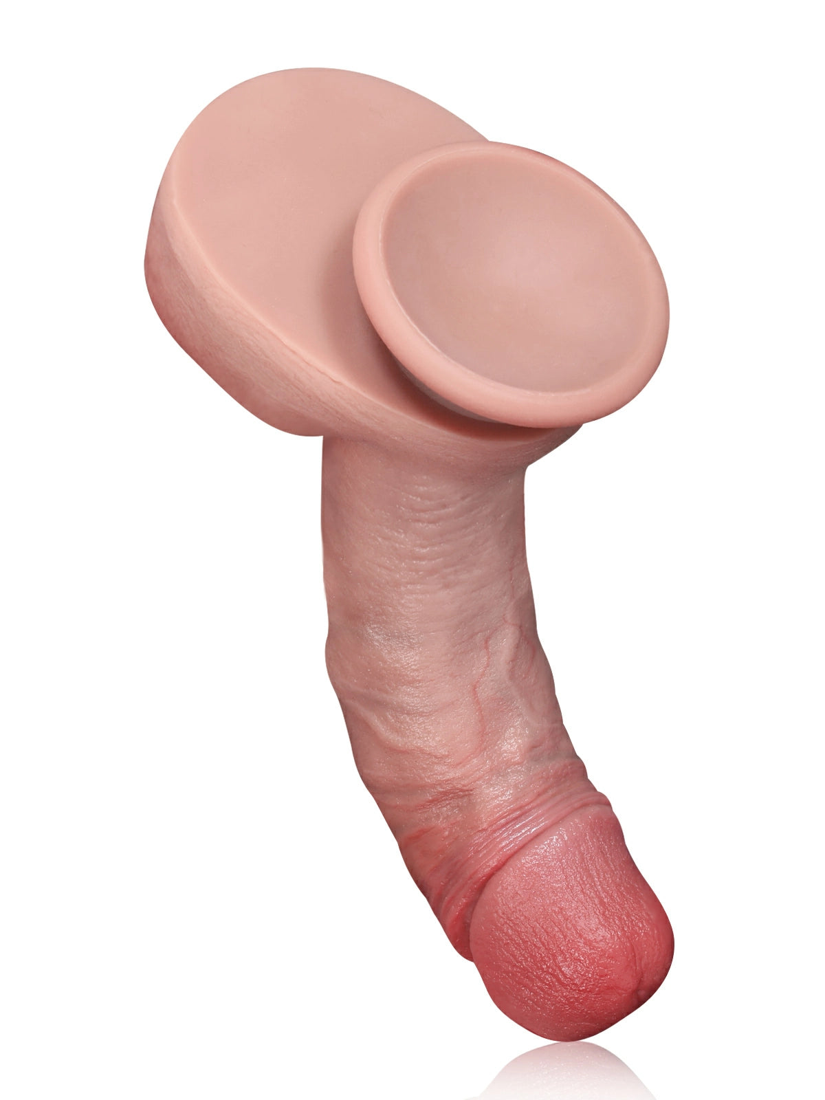 Reece 7.6" x 2" Realistic G-Spot Silicone Dildo with Curved Shaft