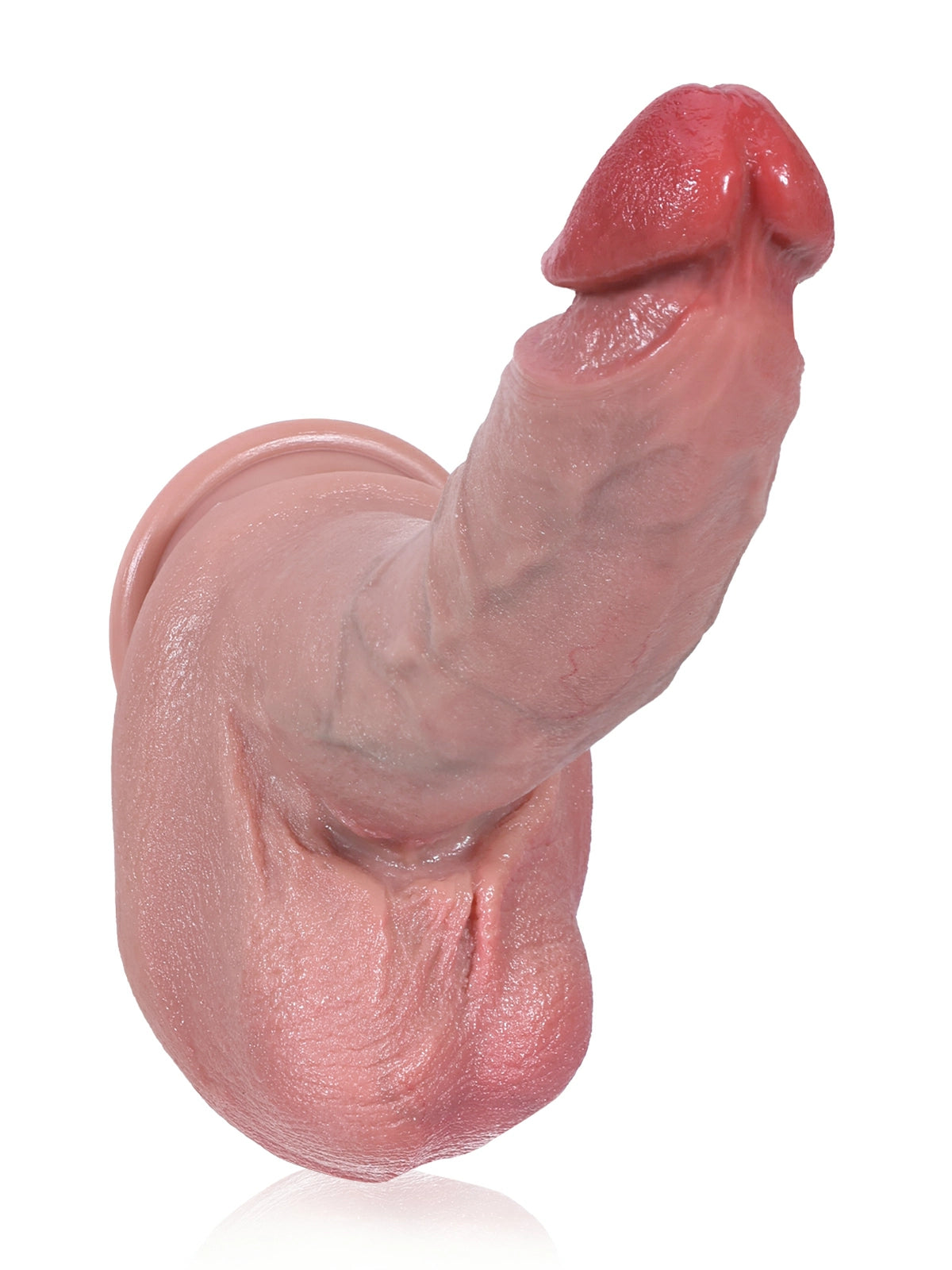 Sean 9.5" x 1.7" Slim Straight Realistic Silicone Dildo with Curved Head and Urethral Ridge