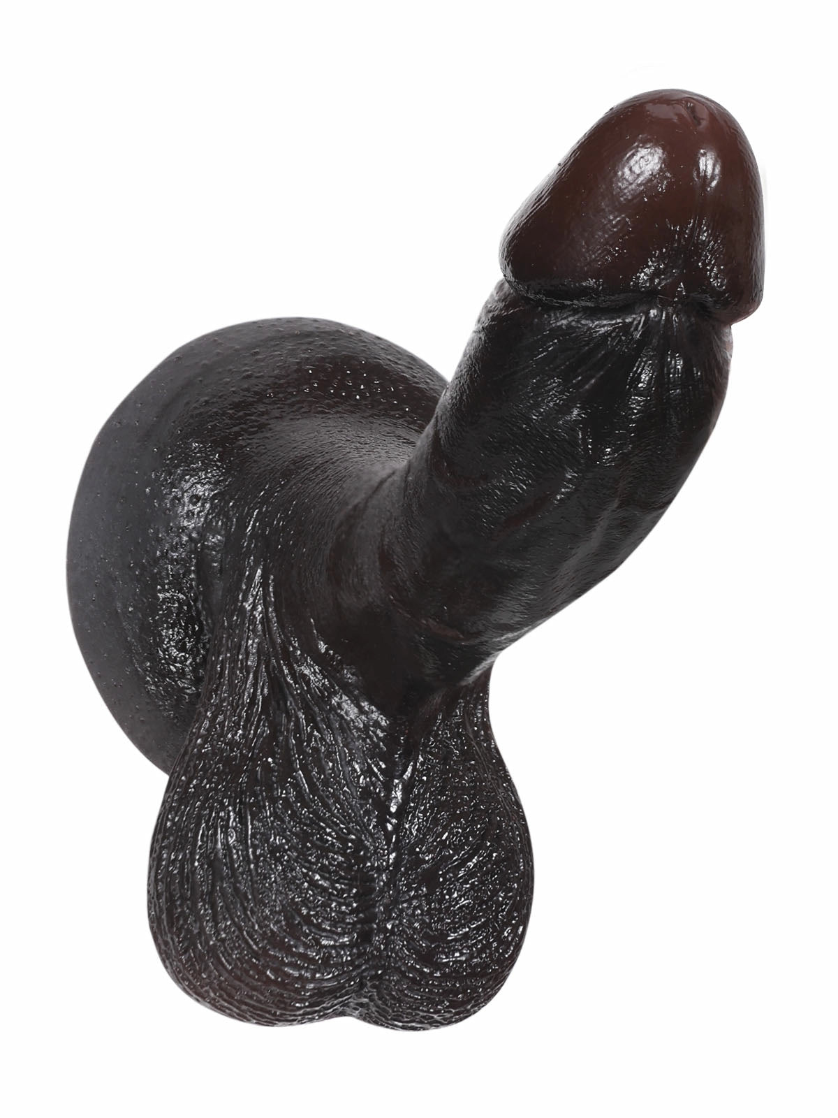 Smith 6.1" x 1.3" Compact Realistic Silicone Dildo with Swinging Balls
