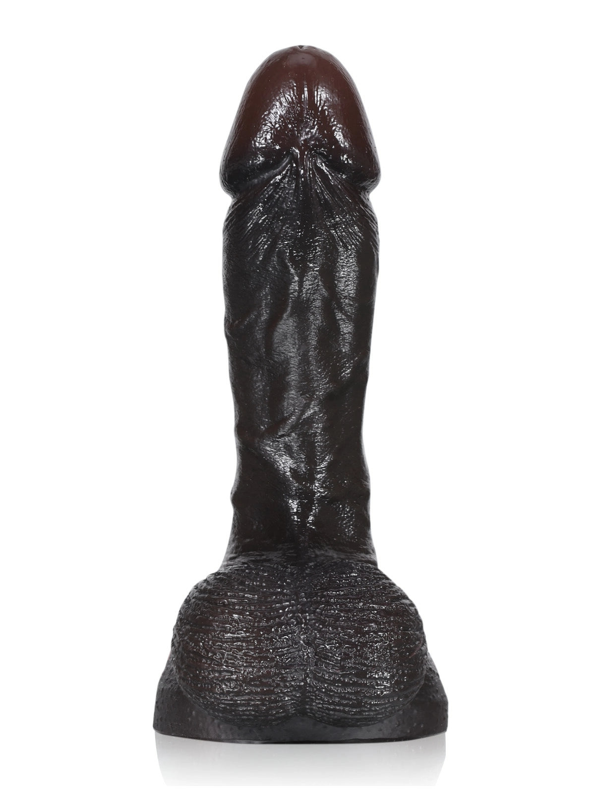 Smith 6.1" x 1.3" Compact Realistic Silicone Dildo with Swinging Balls