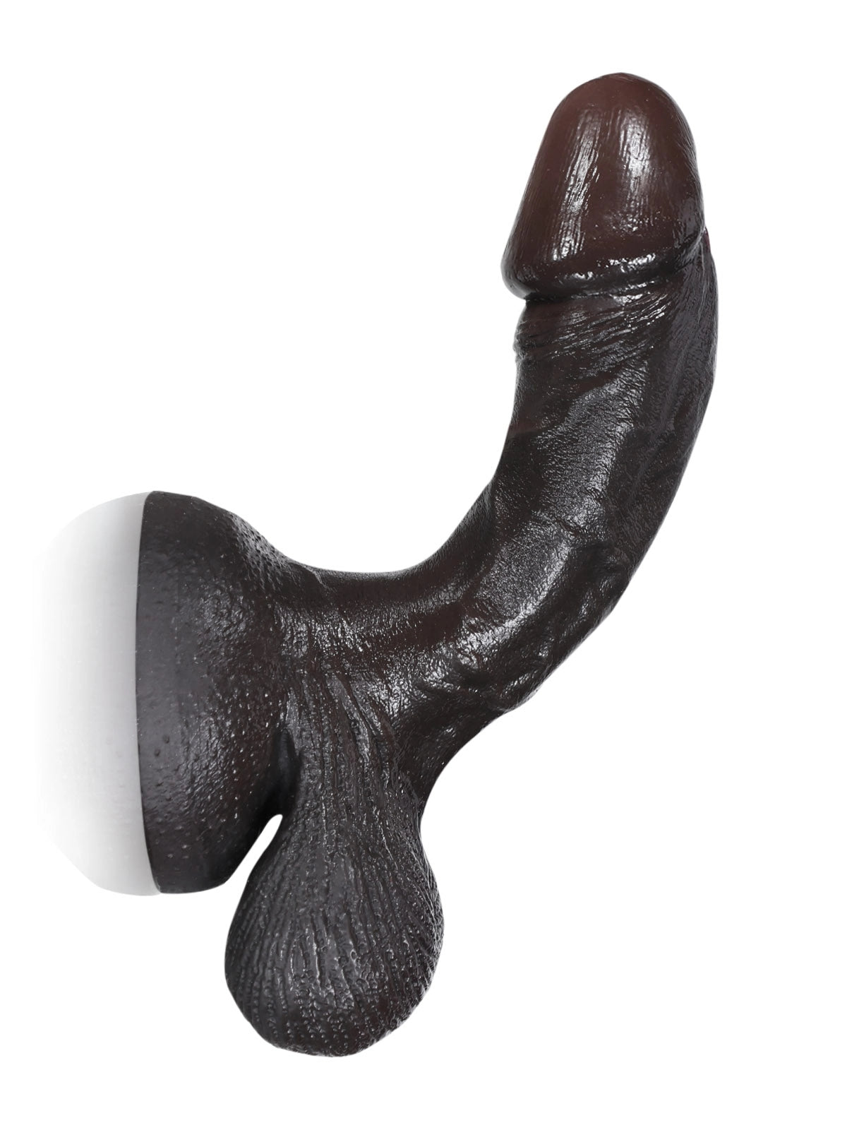 Smith 6.1" x 1.3" Compact Realistic Silicone Dildo with Swinging Balls