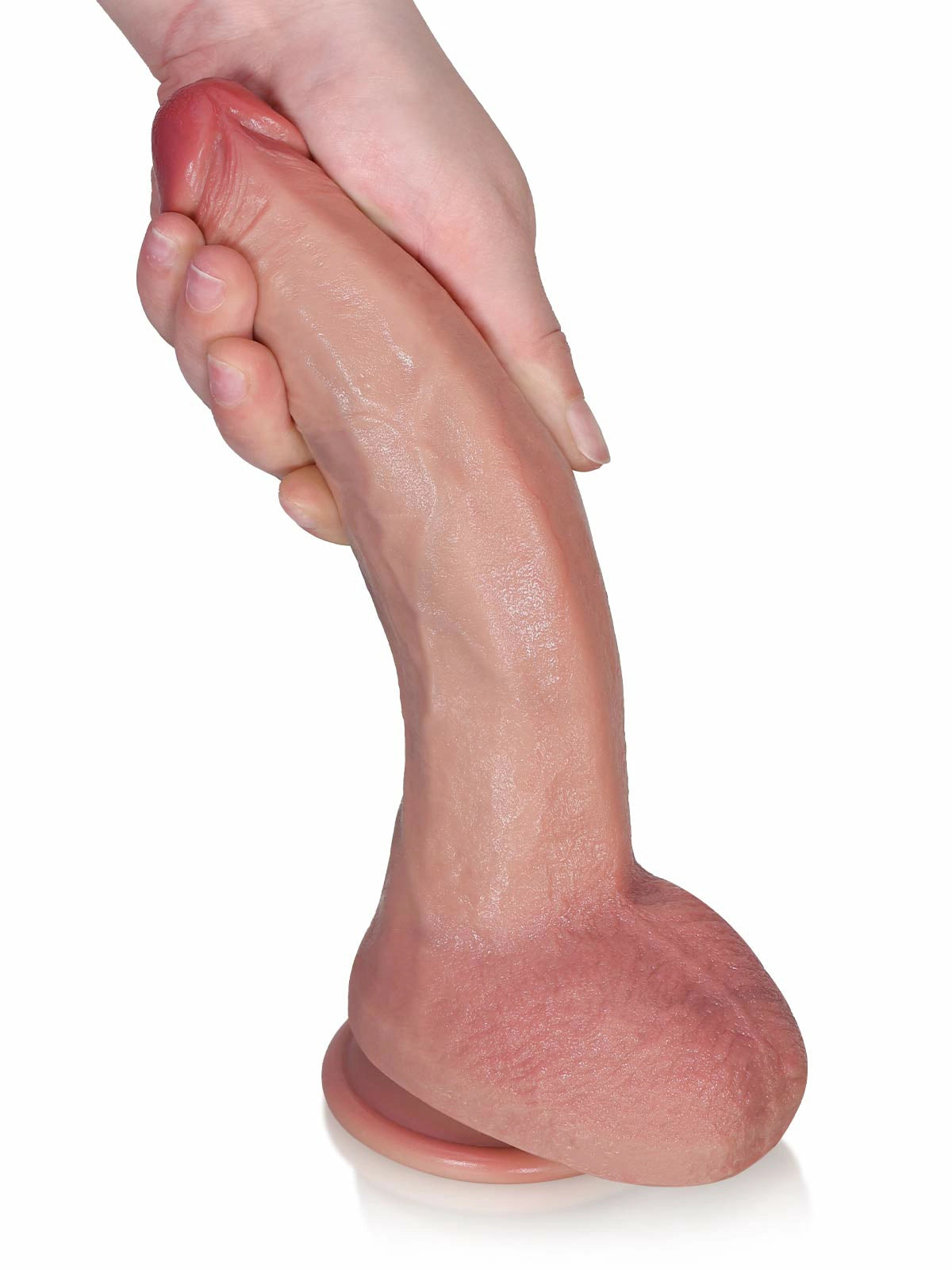 Tristan 9.5" x 1.8" Slim Realistic Silicone Dildo with Tapered Head