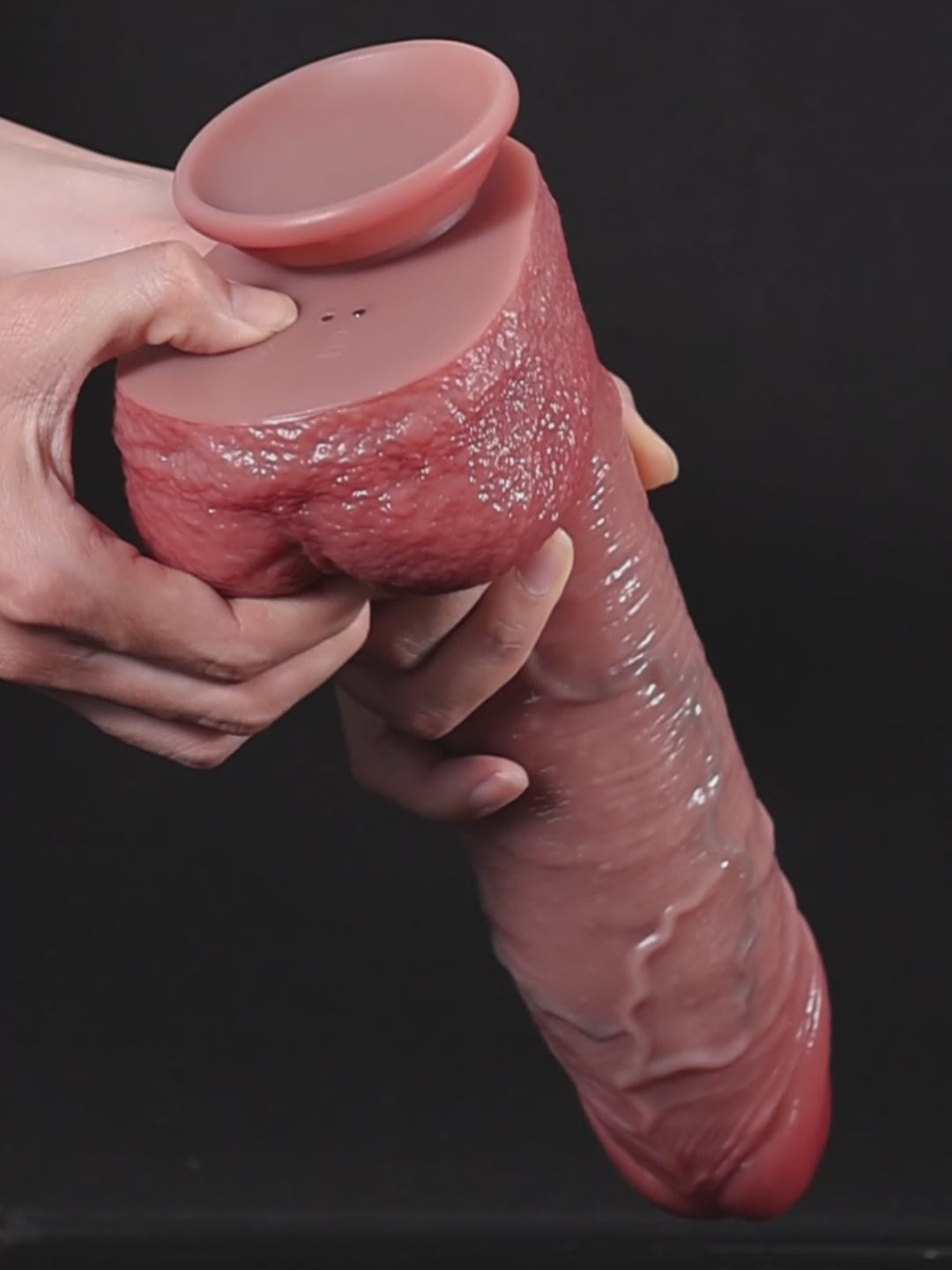 Tjark | 10.3" x 2.3" Thrusting Vibrating Realistic Silicone Dildo with Dense Veining